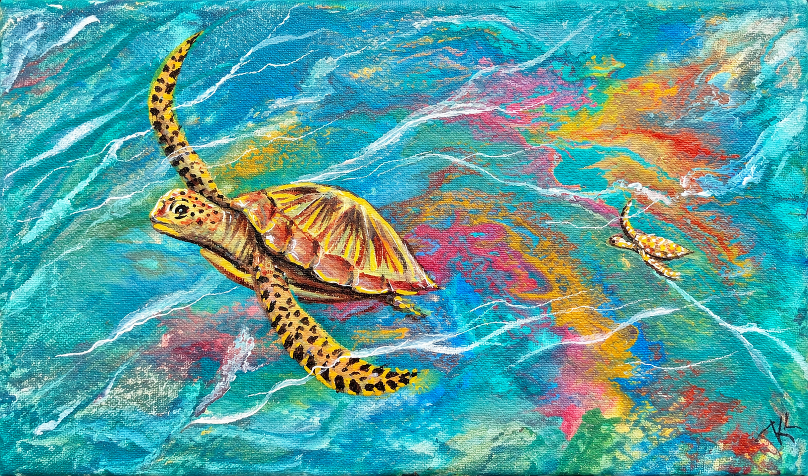 Voyagers of the Shallows, acrylic by Katerina Kovatcheva