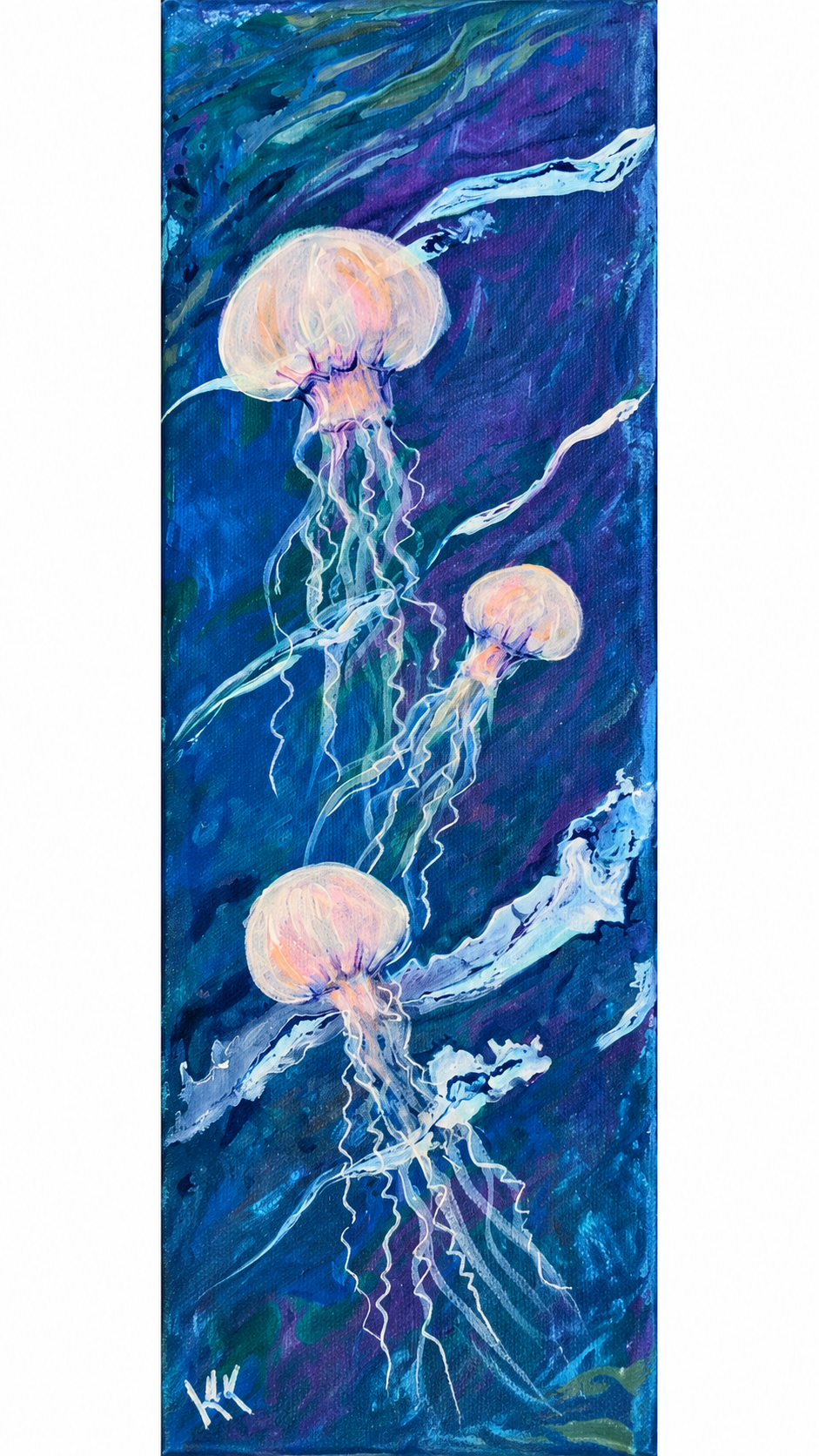 Ghost Lanterns, acrylic by Katerina Kovatcheva